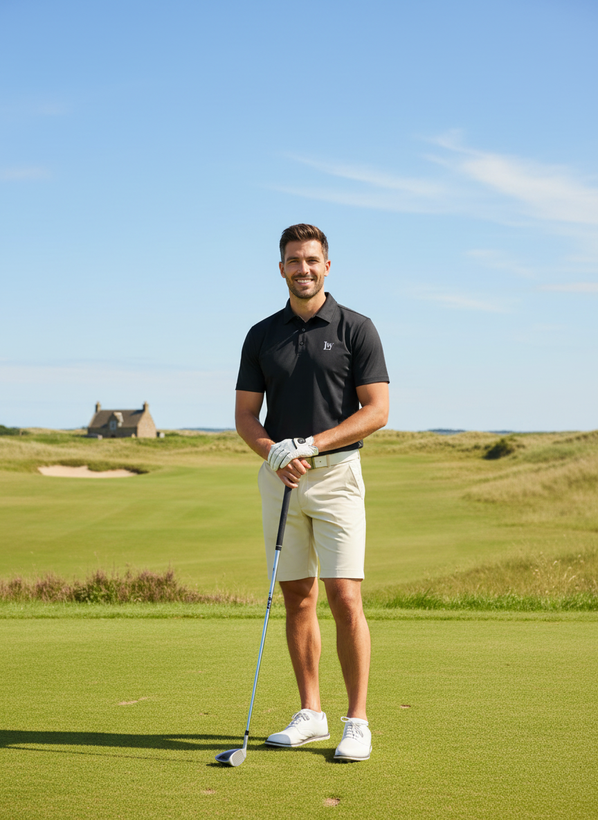 Castle Black Men's Golf Shirt - Loch Wild