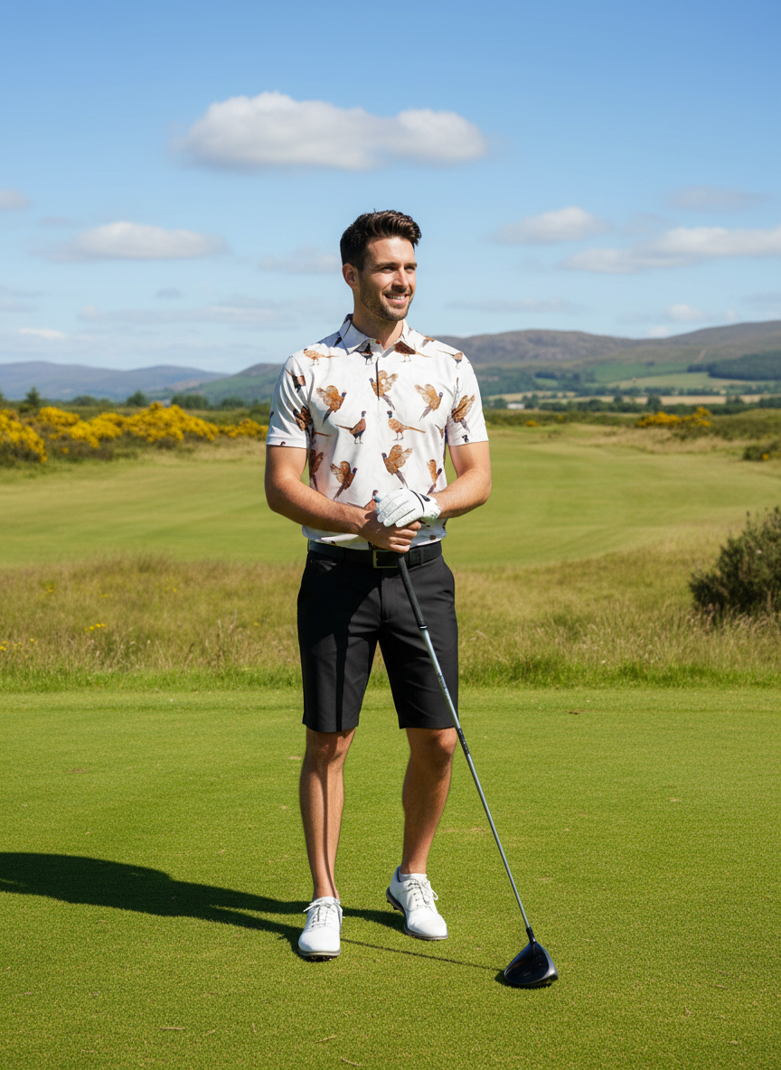 Carrick Men's Golf Shirt - Loch Wild