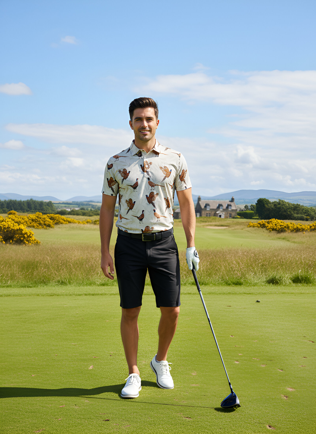 Carrick Men's Golf Shirt - Loch Wild
