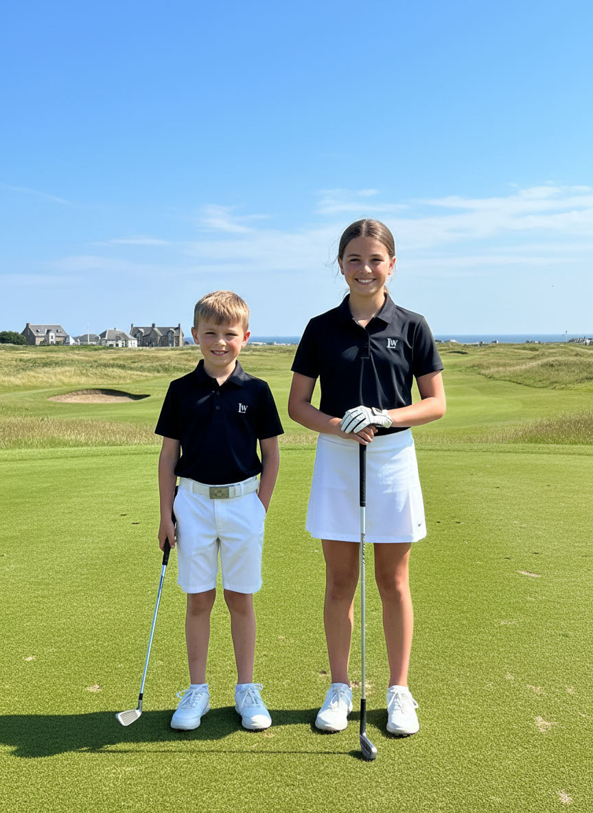 Castle Black Kids Golf Shirt - Loch Wild
