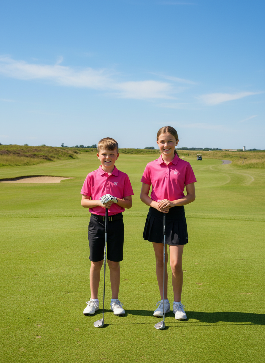 The Pink House Kids Golf Shirt - Loch Wild